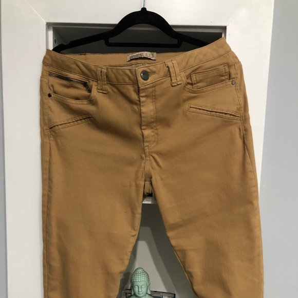 Zara Denim - Zara Tan Colour Skinny Leg Jeans 34 inch waist